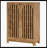 6-Tier Shoe Cabinet, Entryway Shoe Storage Rack With Airy Doors