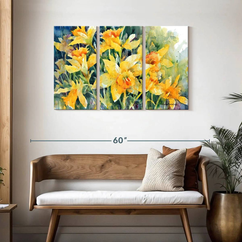 Harnek Daffodil Party, 28" H x 45" W