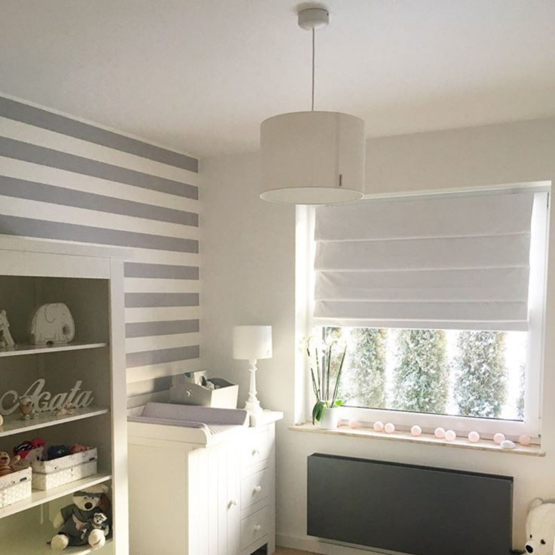 Hussey 1 - Light White Drum Pendant, White