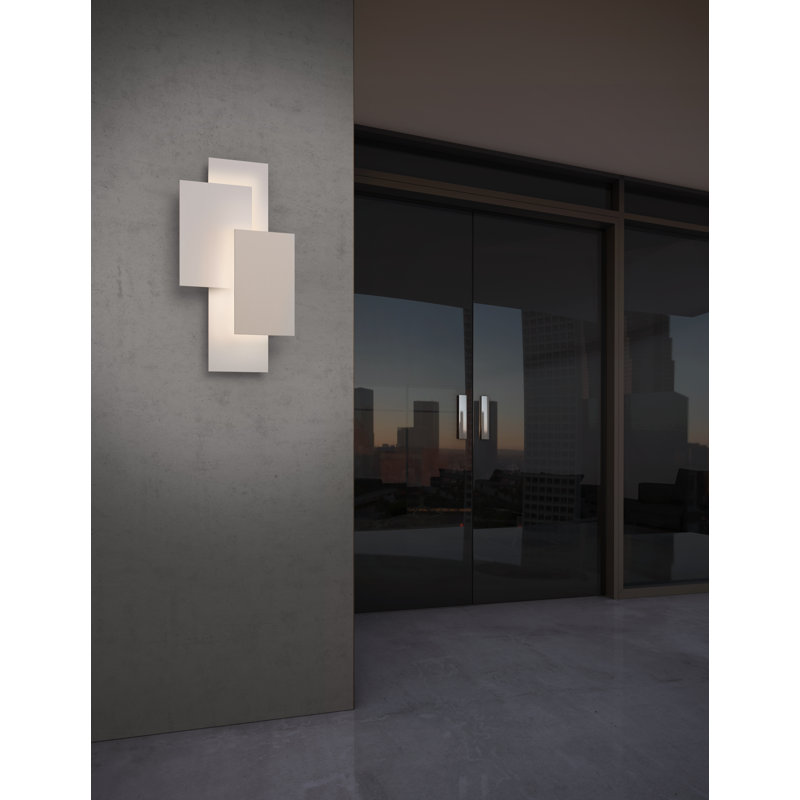 Inside-Out Aluminum LED Wall Light, Textured White