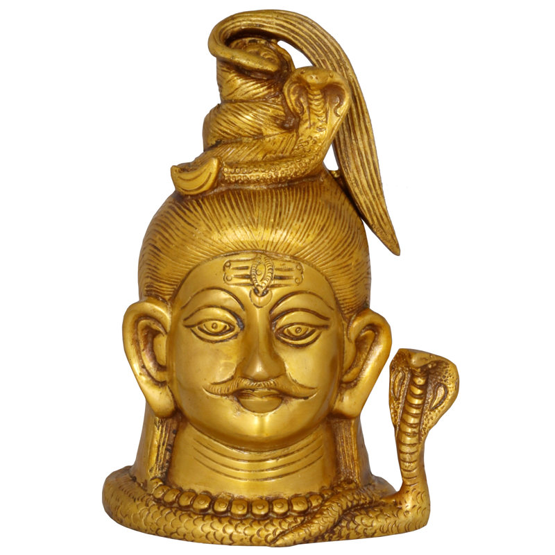 Statue du dieu Shiva, Laiton naturel