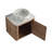 Eaton 24'' Wall Mounted Bathroom Vanity Set with Engineered Stone Top-775019187