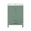 Meuble-lavabo 24 po avec lavabo en céramique, meuble Storae autoportant moderne avec poignées, portes à fermeture douce