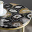Motte Glass Top Cross Legs End Table