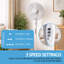 16" Pedestal Fan with Oscillation, Adjustable Height
