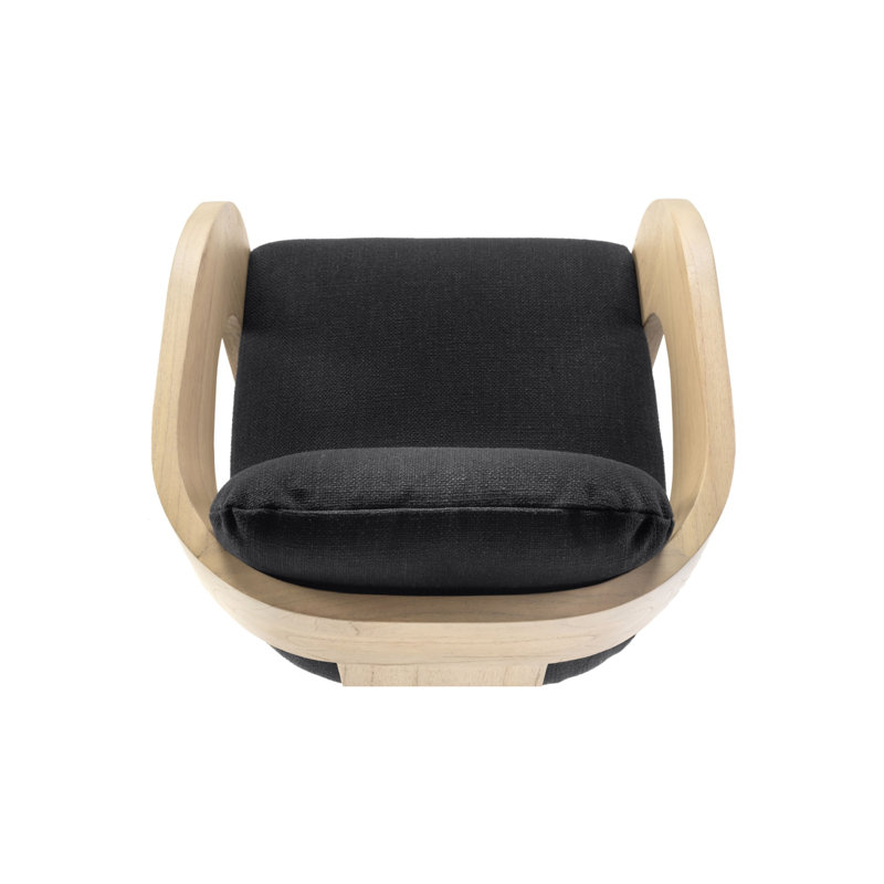 Maravi Dining Chair, Natural, Black