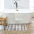 Linkage Casual Geometric Polyester Machine Washable Knitted Bath Mat-94230209-94230215