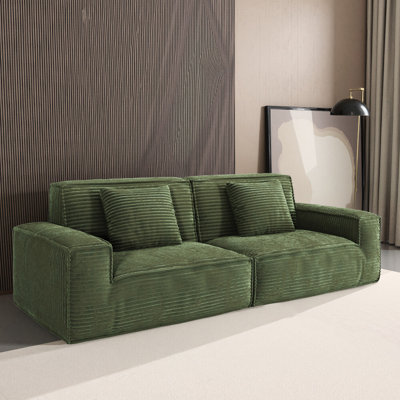 106.3 Inch Wide Striped Fabric , 3 - Seat Modern With Vacuum Compression And Comfortable Seating, Ideal For Living Room Microfiber Compression, Soft Touch, Bedroom Guest
