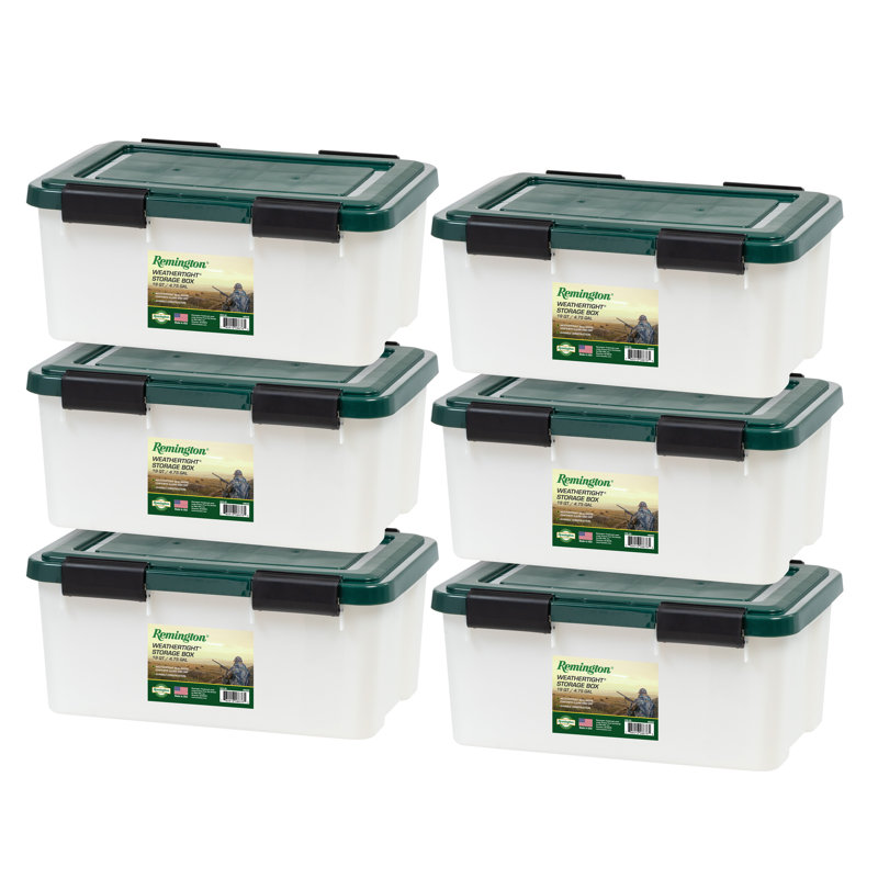 Weathertight Storage Containers, 19Qt, 6