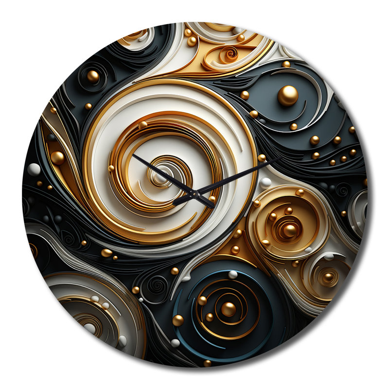 Horloge murale abstraite, Grand