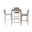 Ensemble de salle à manger à hauteur de bar en aluminium 28 po pour 4 personnes Bayaud-364819061