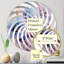 Cercle de miroir mauve botanique Serenade III - Vortex mauve-96316509