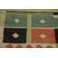 Tapis oriental en laine tissé à plat 9 x 12