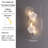 French Luxury Floral Wall Sconce With Glass Petals, Includes 4 G9 Tri-color Bulbs