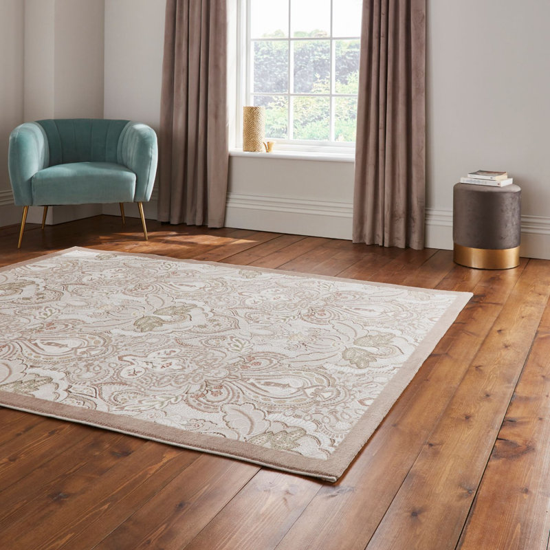 Laurence Llewelyn-Bowen Cathkin Damask Rug, Rectangle 160cm x 230cm