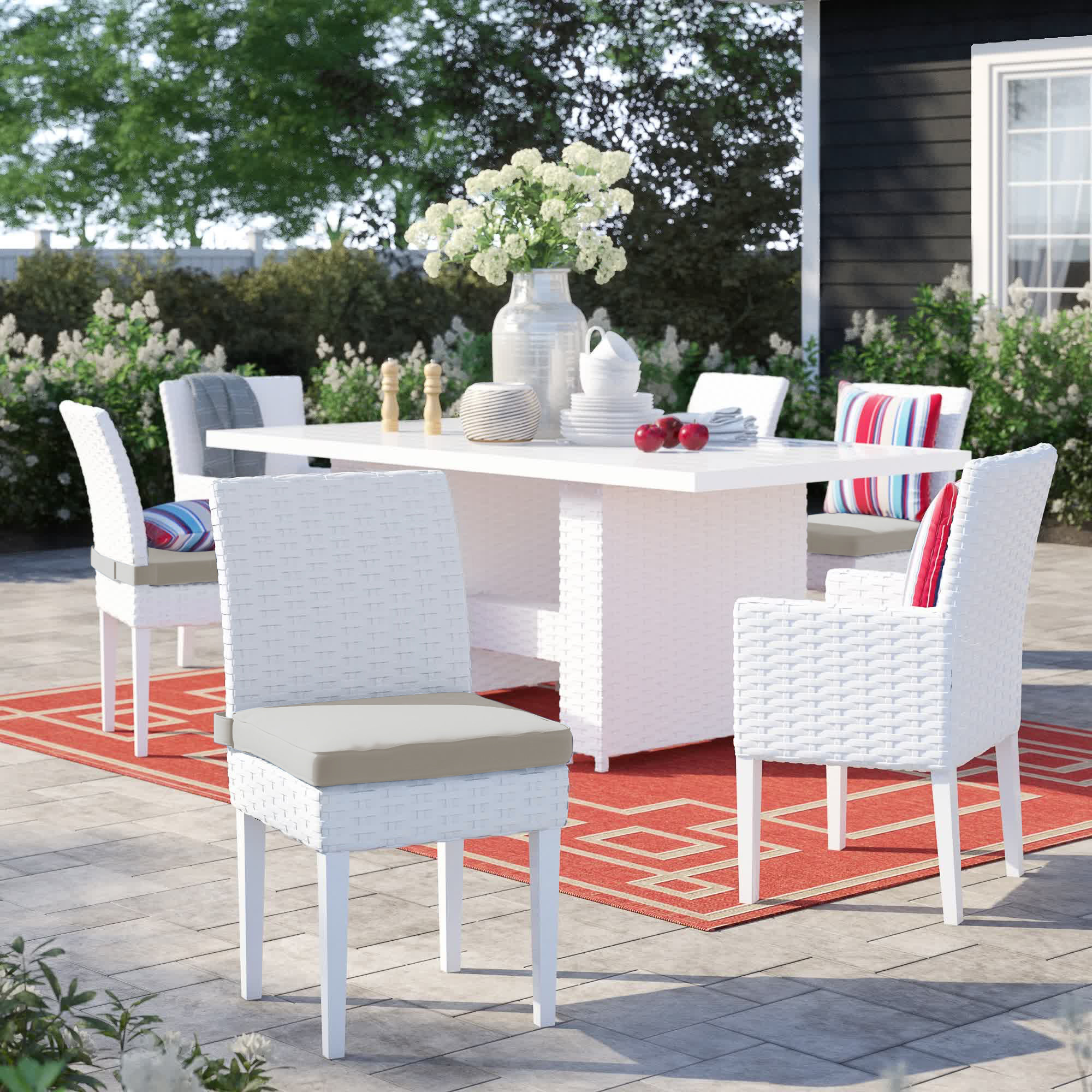 Aruba 6 seater rectangular best sale garden furniture