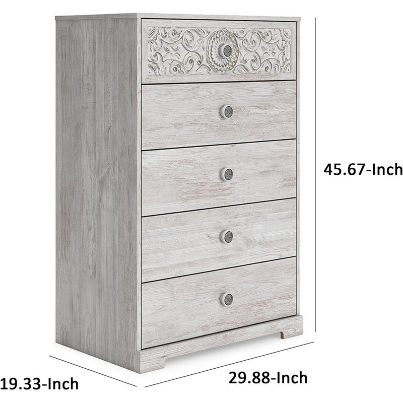 Commode à 5 tiroirs 29,88 po Atlasburg