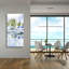«Sailboat Reflections I» par Emma Scarvey, art mural en verre acrylique-1680479235