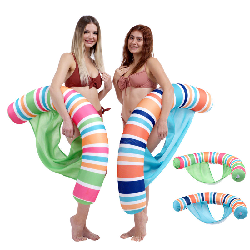 2 Packs Inflatable Pool Float Noodle Chair