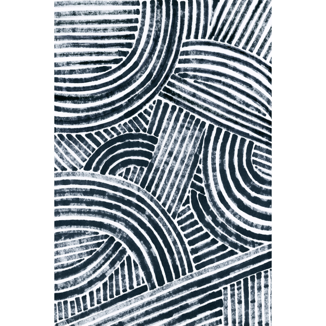 Pattern Maze In Ink I by June Erica Vess - No Frame Print on Canvas