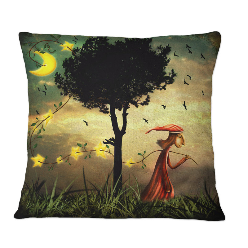Coussin The Boy Collectioning Stars - Nouveauté, 16 po x 16 po