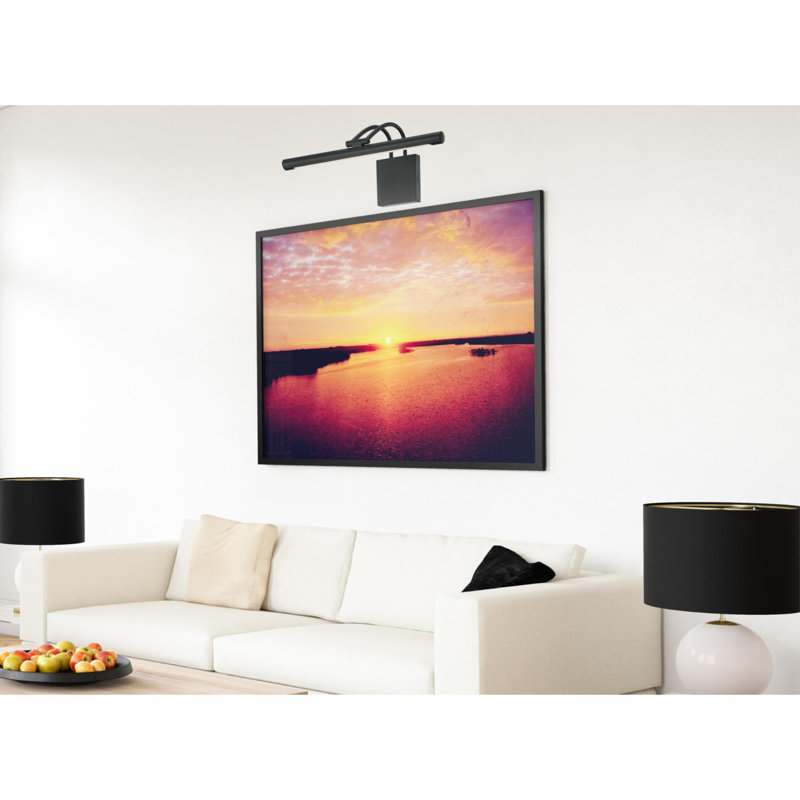17'' Dimmable LED Wall Mount Picture Light, Matte Black