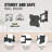 ELG Versatile Full Motion TV Wall Mount with VESA 200x200mm Tilt and Swivel for 15 to 58 inch TVs
