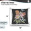 Coussin décoratif imprimé floral Bouquet floral sur fond noir, par Dan Meneely, 18 x 7 x 18-124478721