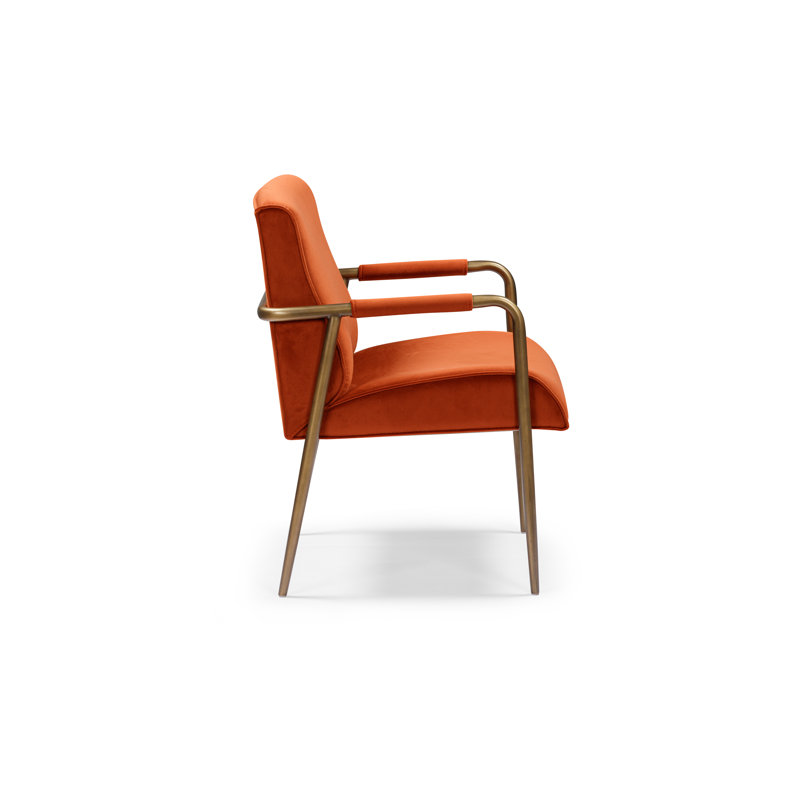 Mooreton Upholstered Club Chair, Orange