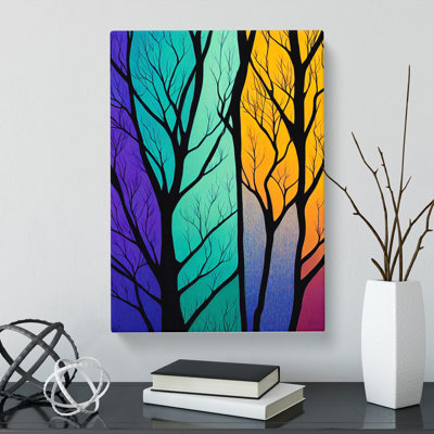 Abstract Tree Colours Vol.9 - Wrapped Canvas