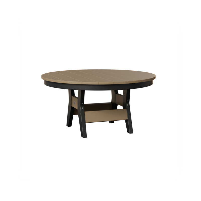 Table de conversation ronde 38 po Berlin Gardens Harbor, Noir, Bois vieilli
