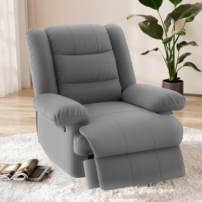 86cm Wide Standard Recliner Sofa Classic Oversize Manual Recliner Sofa