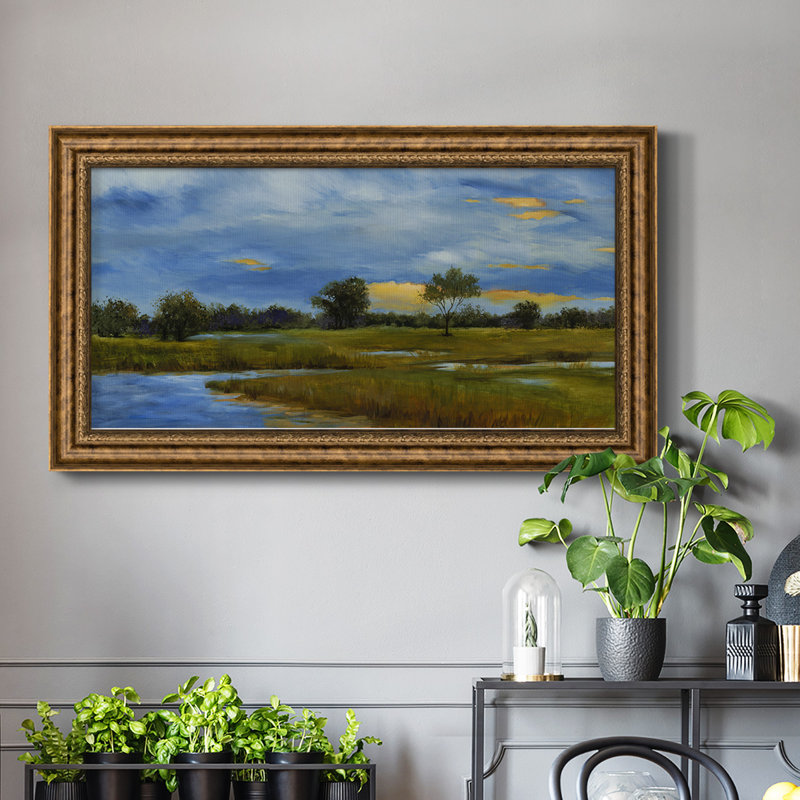 " Riverwalk ", 25" H x 45" W x 2.5" D