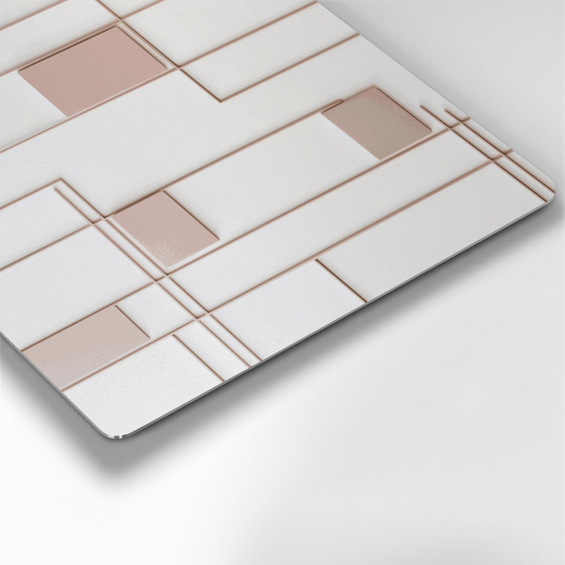Minimalisme 85, art mural gris en métal, H 16 po x l 16 po