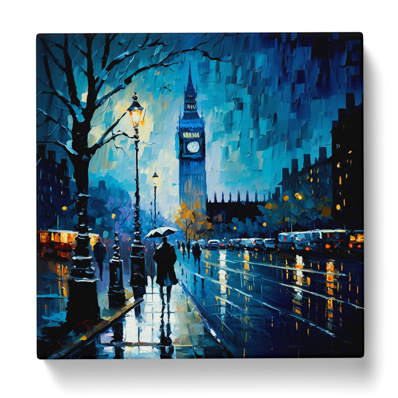 London Palette Knife No.1 - No Frame Print, 50cm H x 50cm W x 3cm D