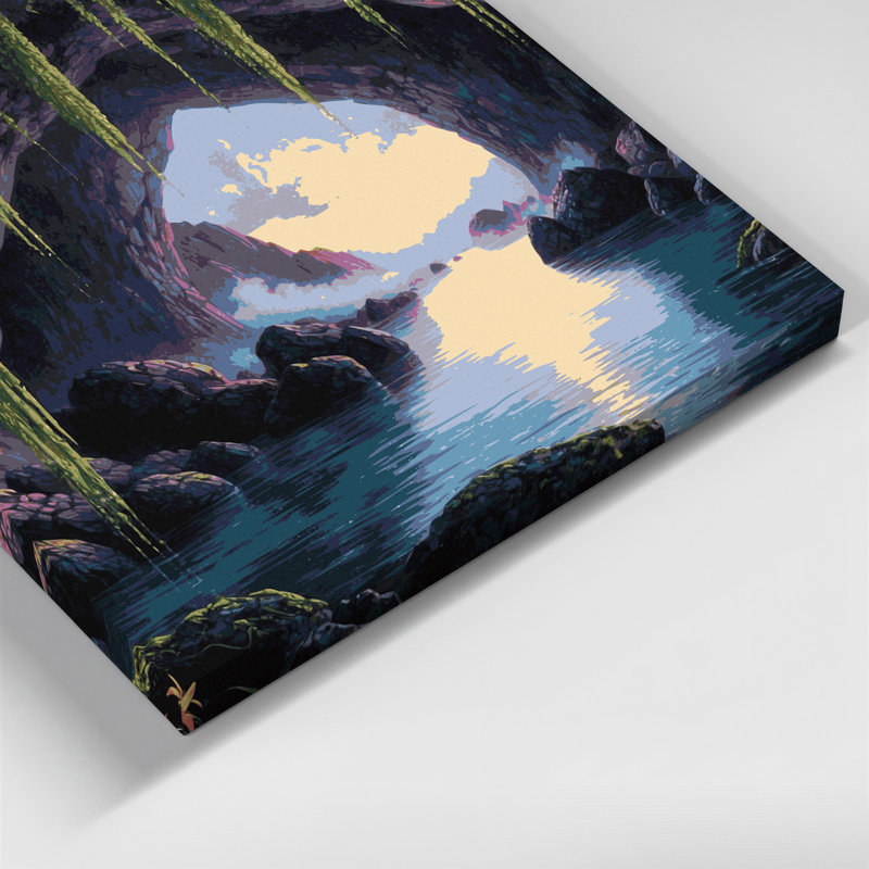 Toile grise hawaïenne, H 20 po x l 24 po