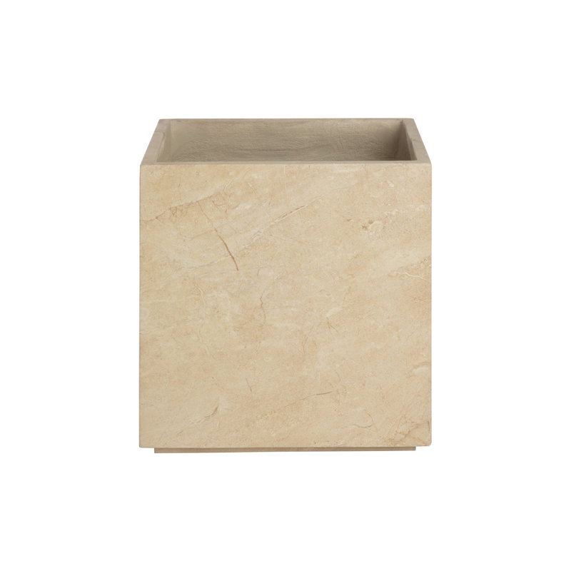 TANSY PLANTER - TRAVERTINE LOOK