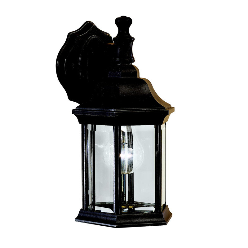 Lanterne murale d'extérieur à 1 ampoule Mahtotopa, Noir