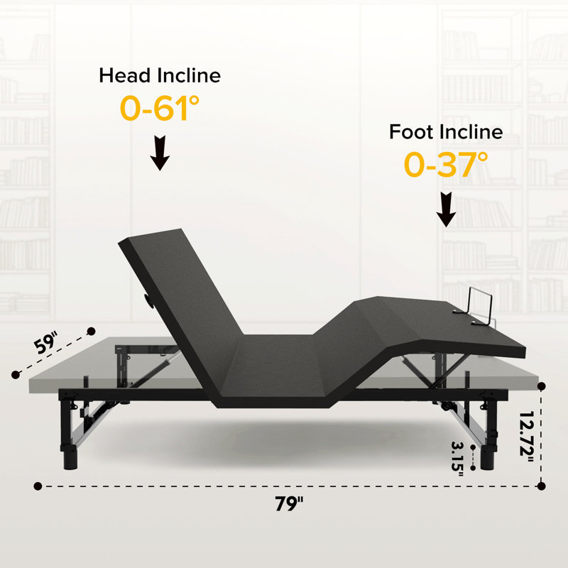 Adjustable Bed Base Frame, Grand lit