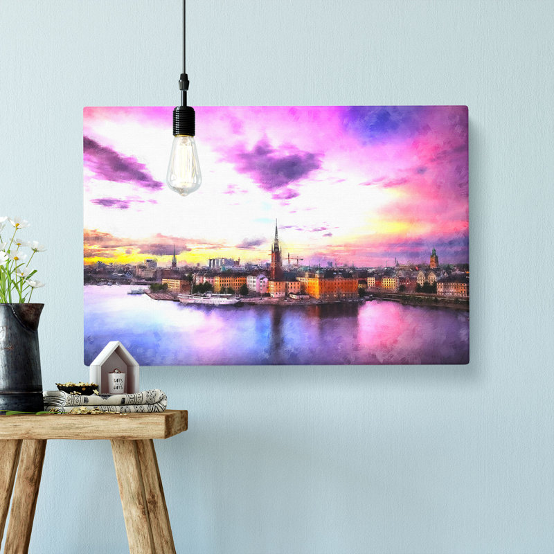Stockholm in Sweden - Wrapped Canvas, 40cm H x 60cm W x 3cm D