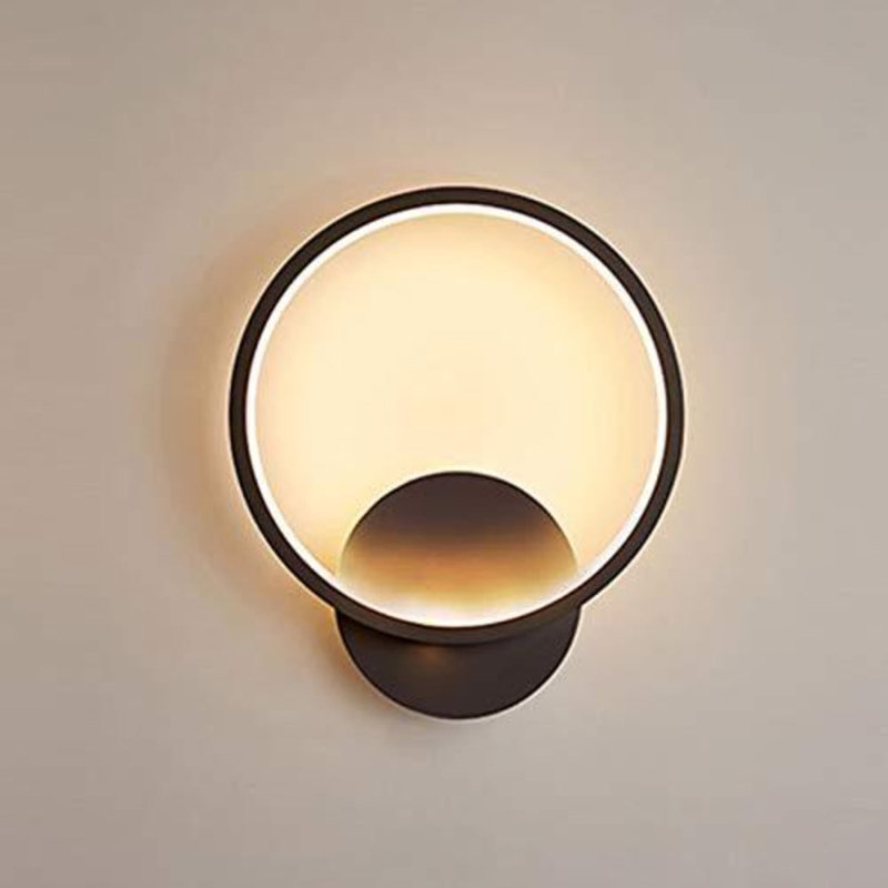 1-Light Led Wall Light Wall Sconce, Black