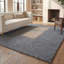 Tapis gris foncé fait à la main Elle-179528309
