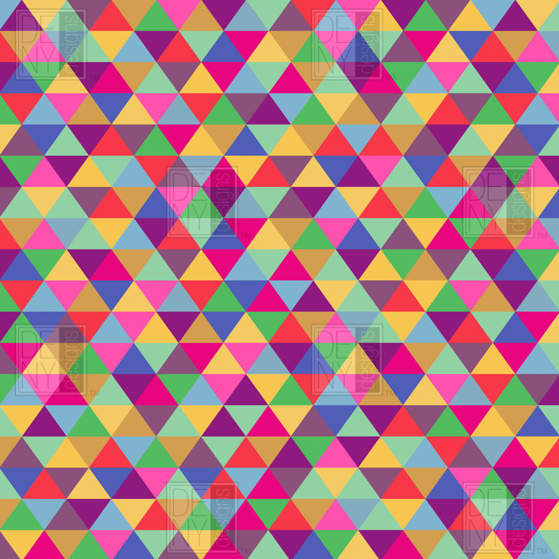 Rideau de douche simple Love with Triangles