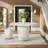 Brion 48" Indoor - Outdoor Patio Concrete Round Dining Table-106589068