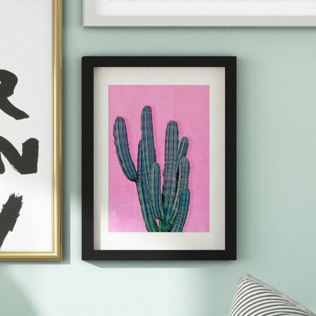 Gerahmter Grafikdruck Cactus