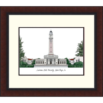NCAA LSU Tigers Legacy Alumnus Lithograph Picture Frame