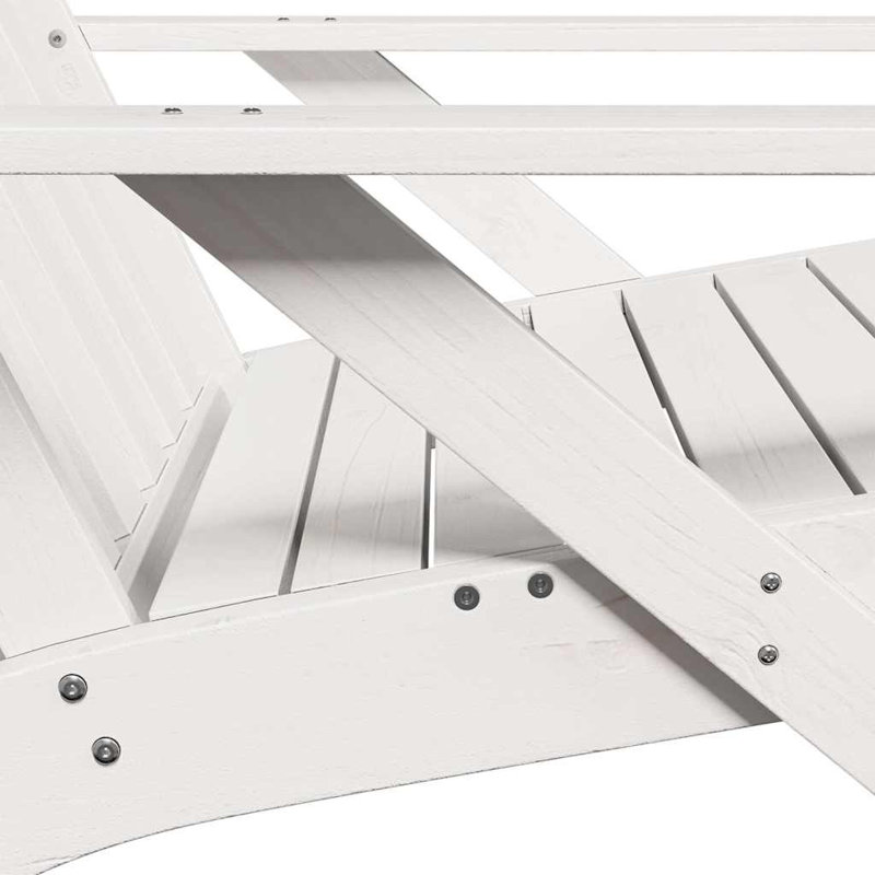 Garden Adirondack Chairs 2 Pcs 75X77x77 Cm, White