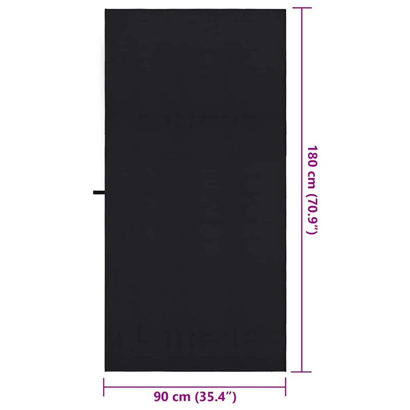 Beach Towel, Black