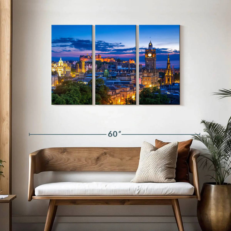Nicci Edinburgh At Night Time, 28" H x 45" W