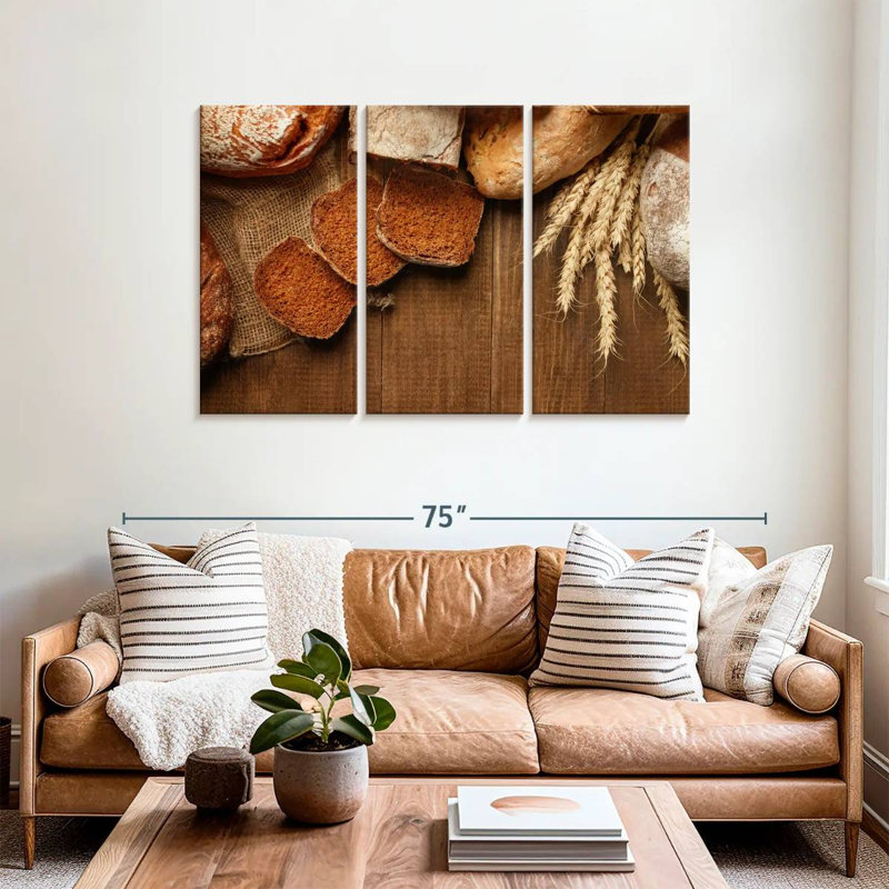 Yarlin Bread On Wood, 36" H x 57" W